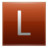 Letter L orange Icon